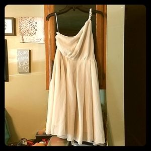 H&M braided one shoulder sheer midi dress 6